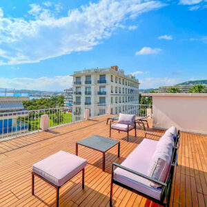 [SOLD] CANNES | PALM BEACH | 3-room Apartment | 78 m2 Rooftop Terrace | Sea View